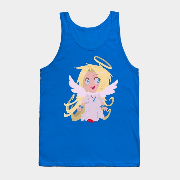 Blond Angel Girl Tank Top by saradaboru